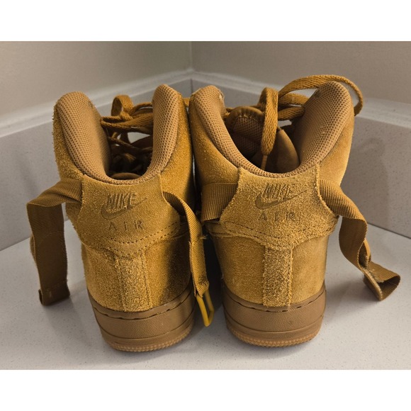 Nike YOUTH Air Force 1 High LV8 (GS) WHEAT SIZE 7Y, FITS WOMEN'S 8.5 LAX‎ - Picture 5 of 9